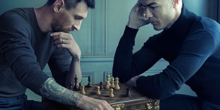 Messi and Ronaldo on a New Campaign Together for Fashion Brand Louis Vuitton